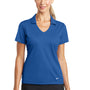 Nike Womens Dri-Fit Moisture Wicking Short Sleeve Polo Shirt - Gym Blue