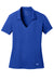 Nike 637165 Womens Dri-Fit Moisture Wicking Short Sleeve Polo Shirt Royal Blue Flat Front