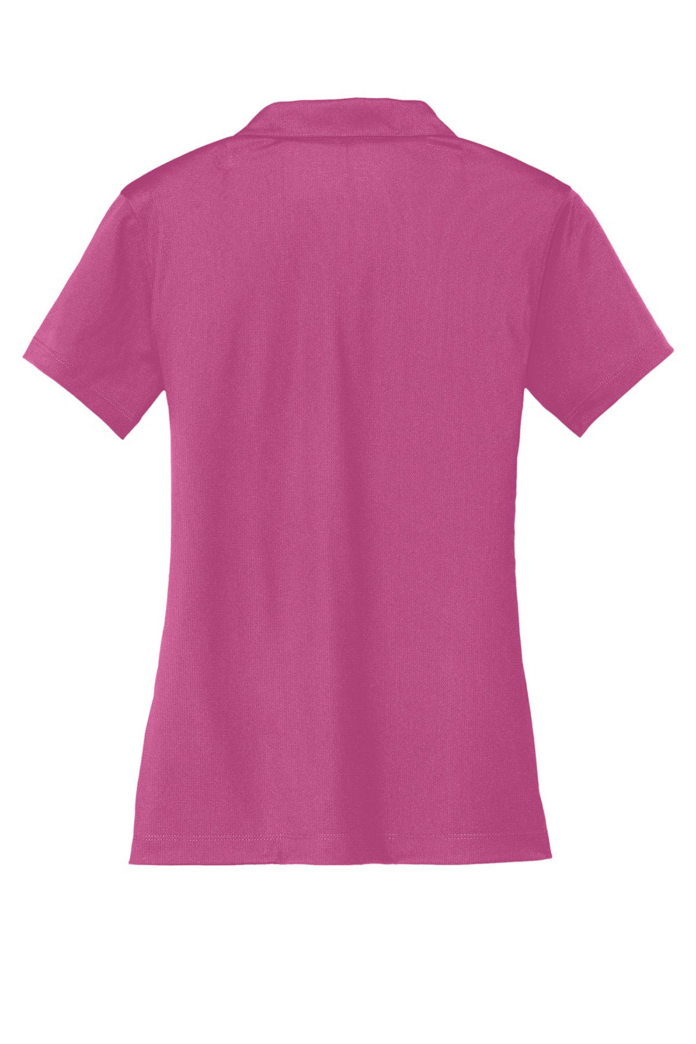 Nike 637165 Womens Dri-Fit Moisture Wicking Short Sleeve Polo Shirt Fire Pink Flat Back