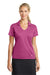 Nike 637165 Womens Dri-Fit Moisture Wicking Short Sleeve Polo Shirt Fire Pink Model Front