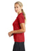 Nike 637165 Womens Dri-Fit Moisture Wicking Short Sleeve Polo Shirt University Red Model Side