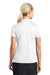 Nike 637165 Womens Dri-Fit Moisture Wicking Short Sleeve Polo Shirt White Model Back