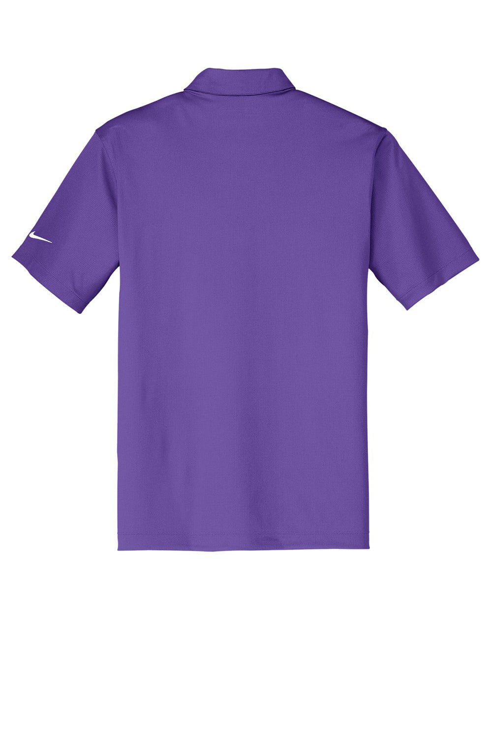 Nike 637167 Mens Dri-Fit Moisture Wicking Short Sleeve Polo Shirt Court Purple Flat Back