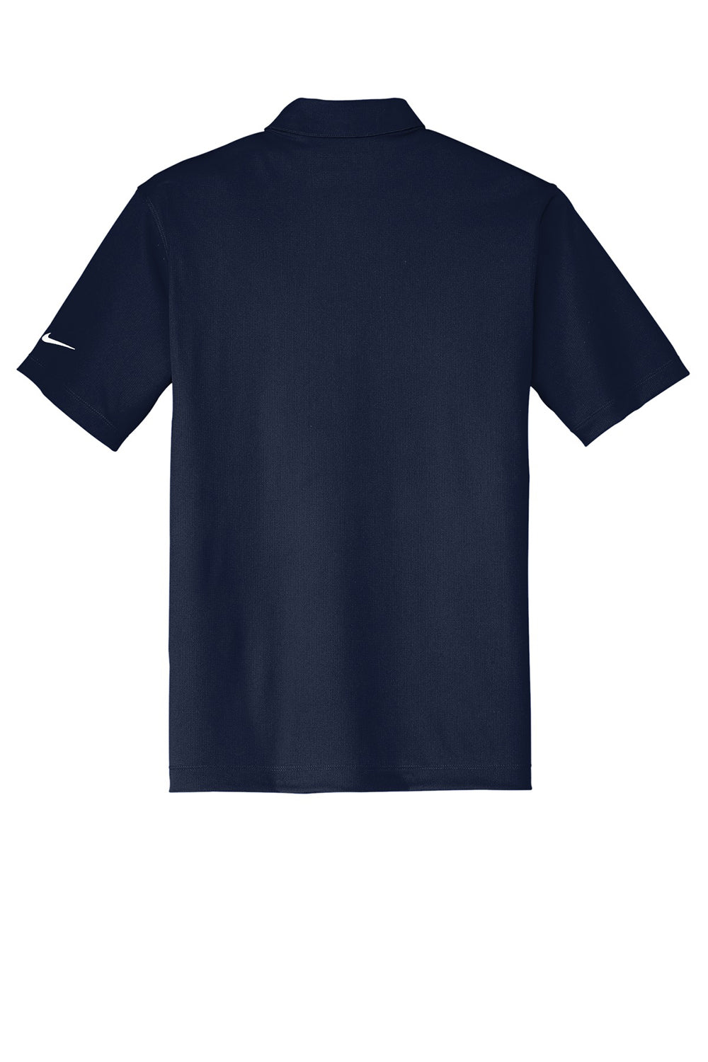 Nike 637167 Mens Dri-Fit Moisture Wicking Short Sleeve Polo Shirt Marine Blue Flat Back