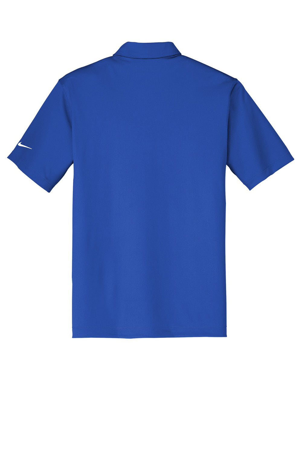 Nike 637167 Mens Dri-Fit Moisture Wicking Short Sleeve Polo Shirt Royal Blue Flat Back