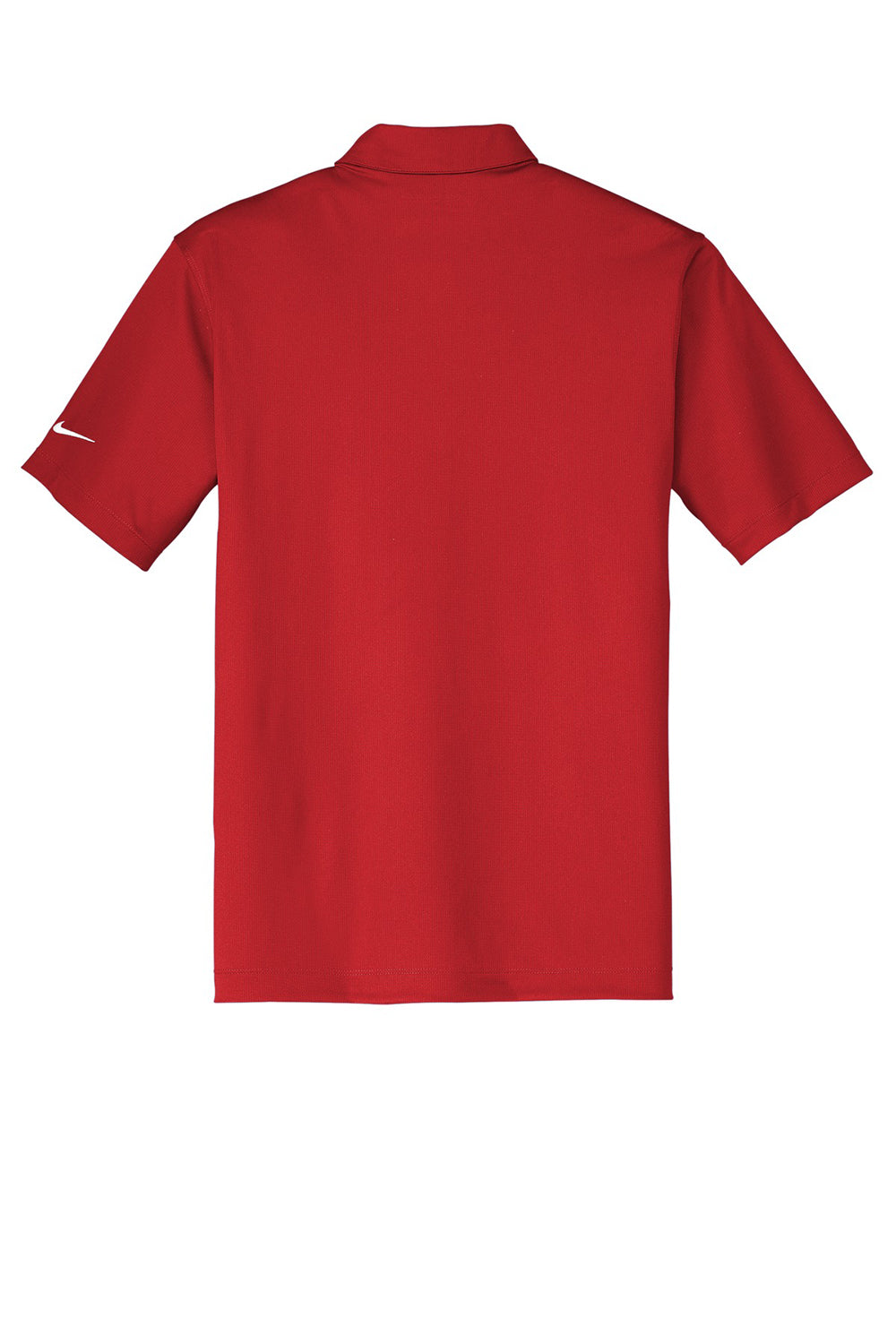 Nike 637167 Mens Dri-Fit Moisture Wicking Short Sleeve Polo Shirt University Red Flat Back