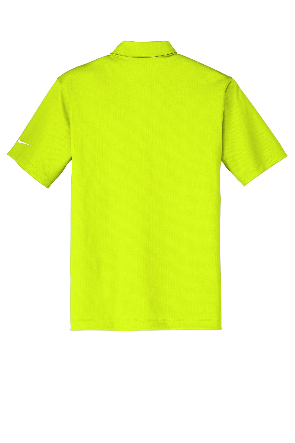 Nike 637167 Mens Dri-Fit Moisture Wicking Short Sleeve Polo Shirt Volt Green Flat Back