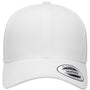 Yupoong Hats Mens CVC Twill Snapback Hat - White