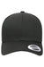 Yupoong Hats 6389 Mens CVC Twill Snapback Hat Charcoal Grey Flat Front