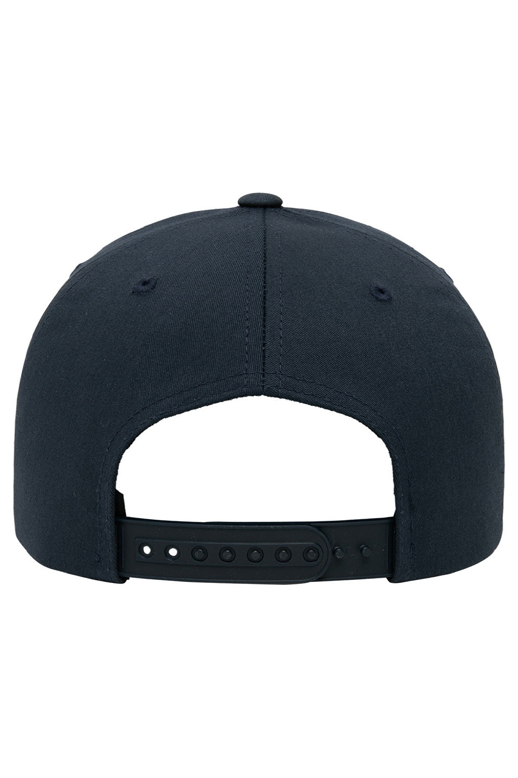 Yupoong Hats 6389 Mens CVC Twill Snapback Hat Navy Blue Flat Back