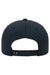 Yupoong Hats 6389 Mens CVC Twill Snapback Hat Navy Blue Flat Back