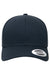 Yupoong Hats 6389 Mens CVC Twill Snapback Hat Navy Blue Flat Front