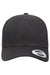 Yupoong Hats 6389 Mens CVC Twill Snapback Hat Heather Dark Grey Flat Front