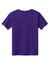 Gildan 64000B Youth Softstyle Short Sleeve Crewneck T-Shirt Purple Flat Back