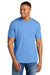 Gildan 64000CVC Mens Softstyle CVC Short Sleeve Crewneck T-Shirt Carolina Blue Mist Model Front