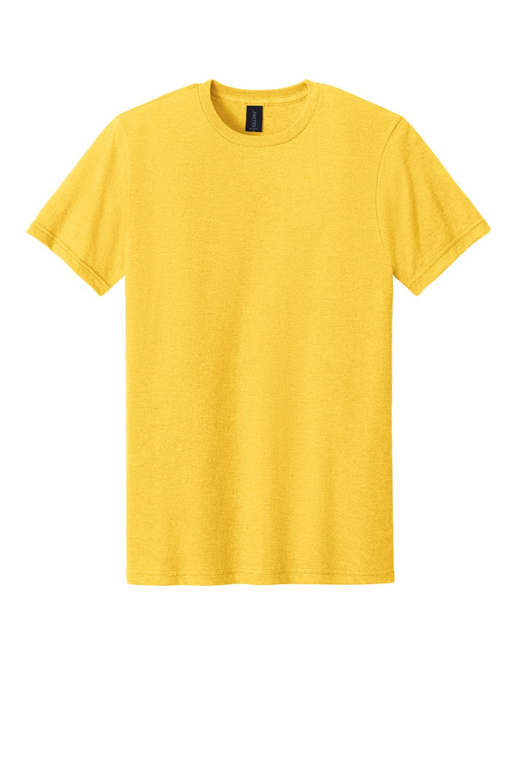 Gildan 64000CVC Mens Softstyle CVC Short Sleeve Crewneck T-Shirt Daisy Mist Yellow Flat Front