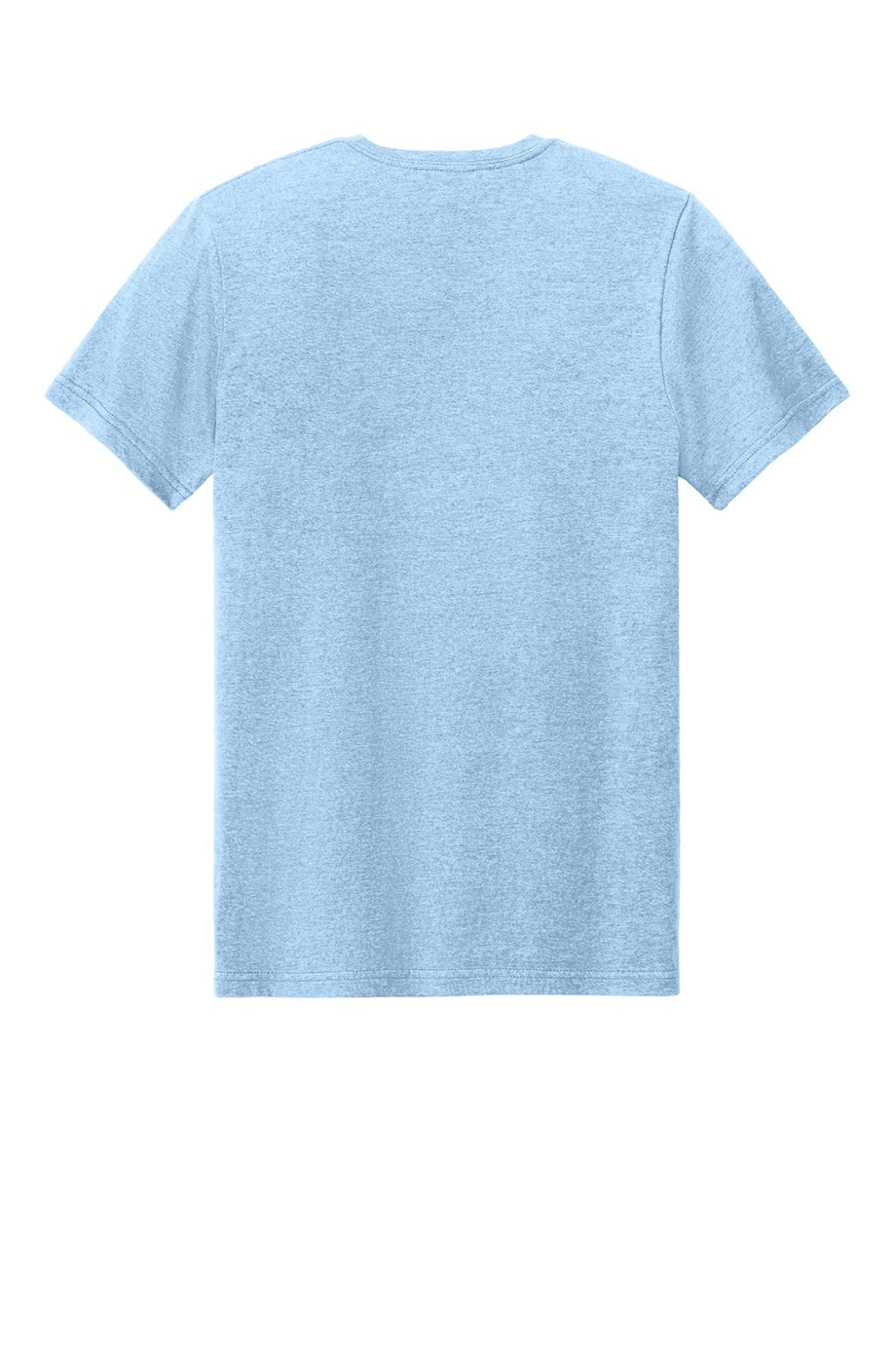 Gildan 64000CVC Mens Softstyle CVC Short Sleeve Crewneck T-Shirt Light Blue Mist Flat Back