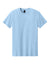 Gildan 64000CVC Mens Softstyle CVC Short Sleeve Crewneck T-Shirt Light Blue Mist Flat Front