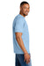 Gildan 64000CVC Mens Softstyle CVC Short Sleeve Crewneck T-Shirt Light Blue Mist Model Side
