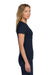 Gildan 64000L Womens Softstyle Short Sleeve Crewneck T-Shirt Navy Blue Model Side