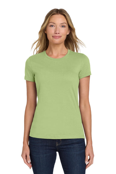 Gildan 64000L Womens Softstyle Short Sleeve Crewneck T-Shirt Pistachio Green Model Front