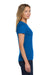 Gildan 64000L Womens Softstyle Short Sleeve Crewneck T-Shirt Royal Blue Model Side