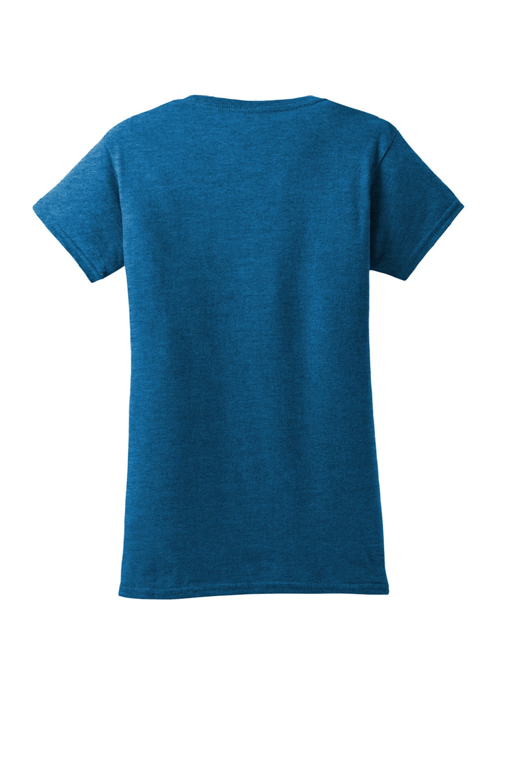 Gildan 64000L Womens Softstyle Short Sleeve Crewneck T-Shirt Antique Sapphire Blue Flat Back