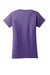 Gildan 64000L Womens Softstyle Short Sleeve Crewneck T-Shirt Heather Purple Flat Back