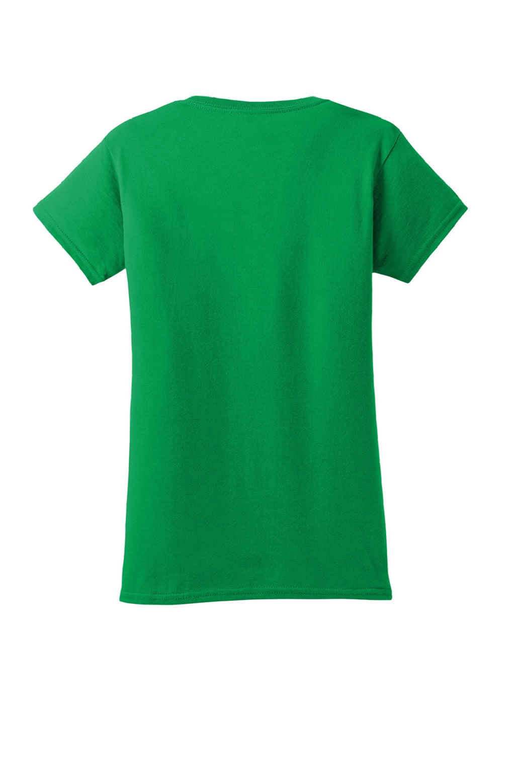 Gildan 64000L Womens Softstyle Short Sleeve Crewneck T-Shirt Irish Green Flat Back