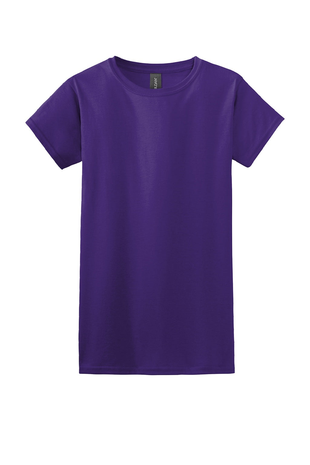 Gildan 64000L Womens Softstyle Short Sleeve Crewneck T-Shirt Purple Flat Front