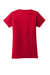 Gildan 64000L Womens Softstyle Short Sleeve Crewneck T-Shirt Red Flat Back