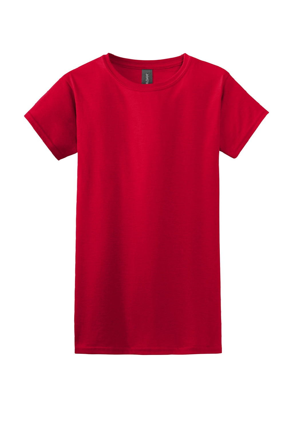 Gildan 64000L Womens Softstyle Short Sleeve Crewneck T-Shirt Red Flat Front