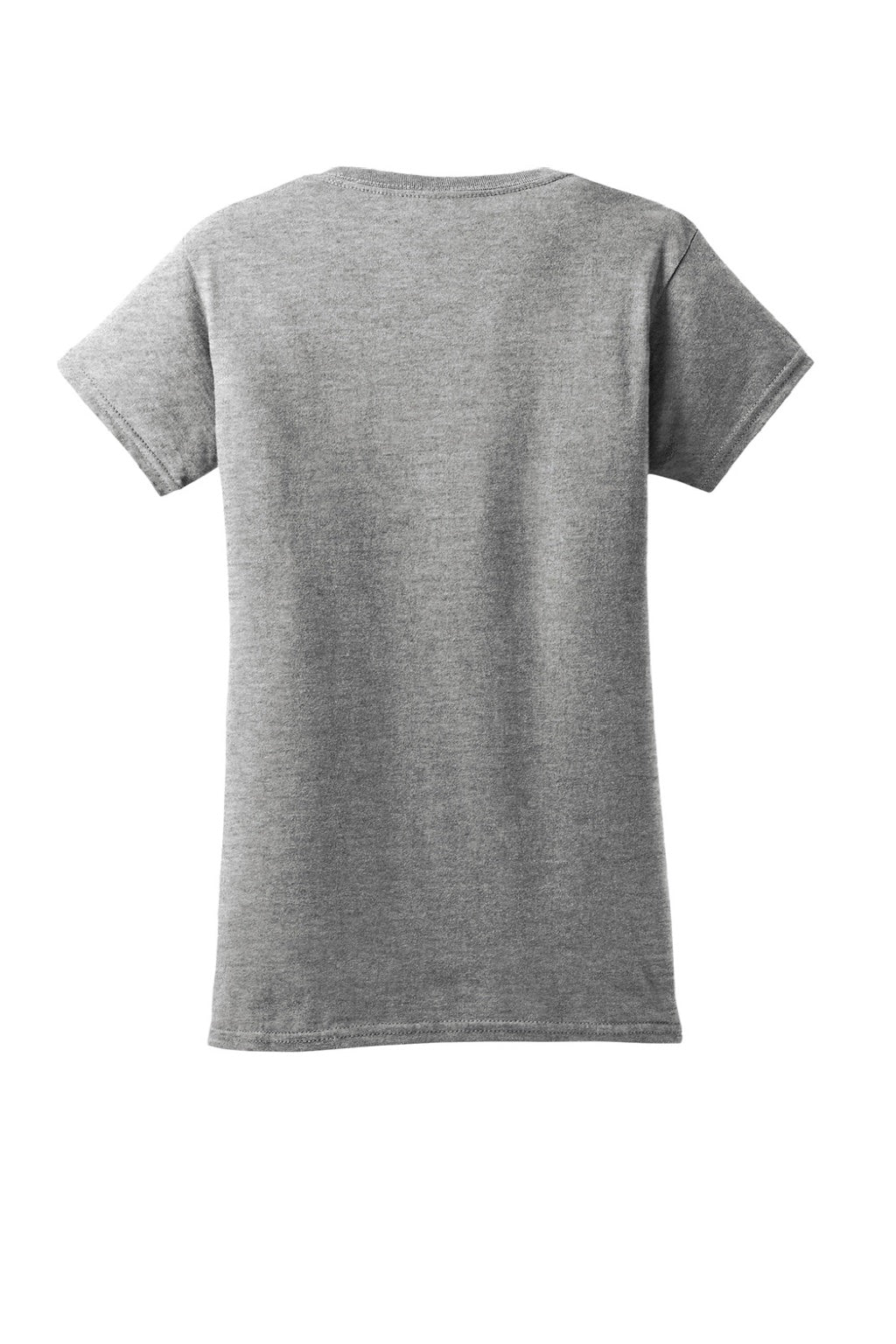 Gildan 64000L Womens Softstyle Short Sleeve Crewneck T-Shirt Sport Grey Flat Back