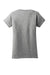 Gildan 64000L Womens Softstyle Short Sleeve Crewneck T-Shirt Sport Grey Flat Back