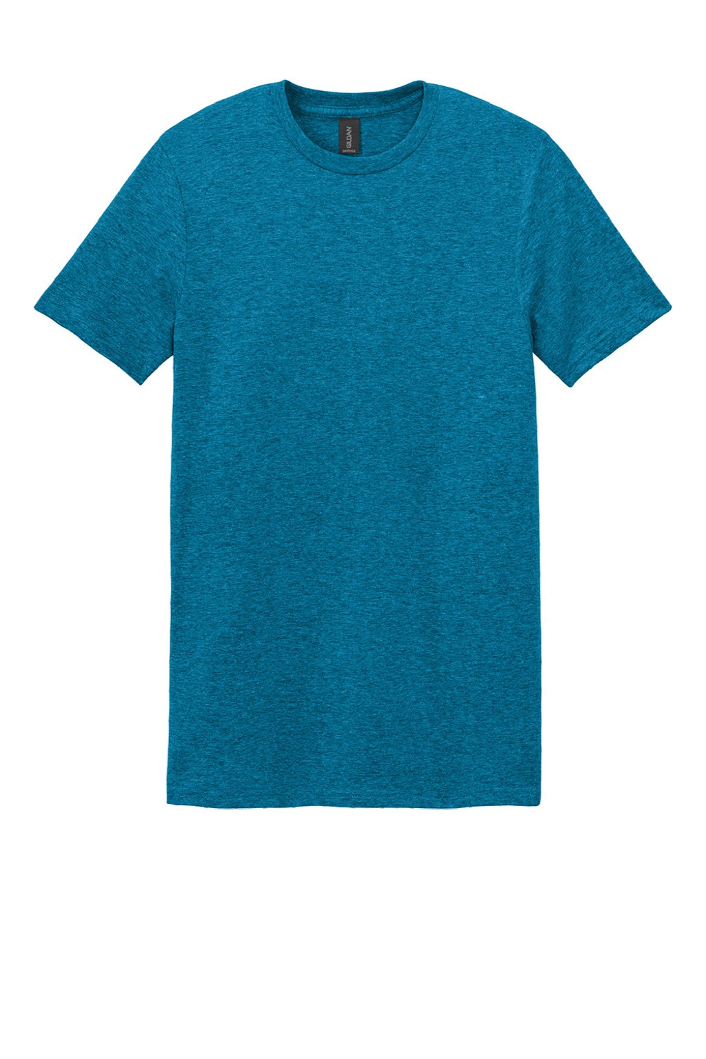 Gildan 64000 Mens Softstyle Short Sleeve Crewneck T-Shirt Antique Sapphire Blue Flat Front