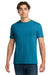 Gildan 64000 Mens Softstyle Short Sleeve Crewneck T-Shirt Antique Sapphire Blue Model Front