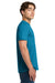 Gildan 64000 Mens Softstyle Short Sleeve Crewneck T-Shirt Antique Sapphire Blue Model Side