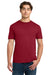 Gildan 64000 Mens Softstyle Short Sleeve Crewneck T-Shirt Cherry Red Model Front