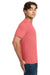 Gildan 64000 Mens Softstyle Short Sleeve Crewneck T-Shirt Coral Silk Model Side