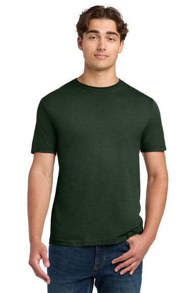 Gildan 64000 Mens Softstyle Short Sleeve Crewneck T-Shirt Forest Green Model Front