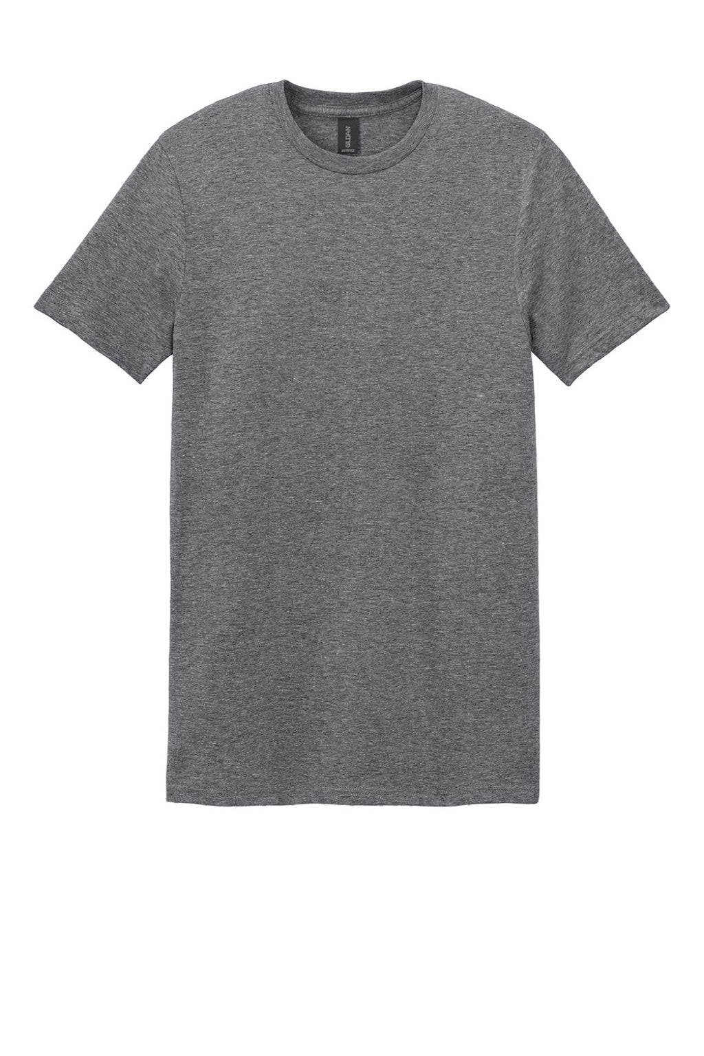 Gildan 64000 Mens Softstyle Short Sleeve Crewneck T-Shirt Heather Graphite Grey Flat Front