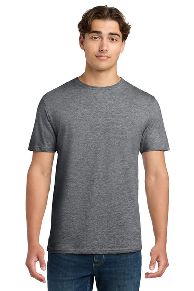 Gildan 64000 Mens Softstyle Short Sleeve Crewneck T-Shirt Heather Graphite Grey Model Front