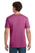 Gildan 64000 Mens Softstyle Short Sleeve Crewneck T-Shirt Heather Berry Pink Model Back