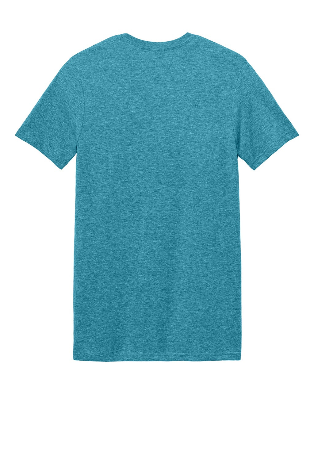 Gildan 64000 Mens Softstyle Short Sleeve Crewneck T-Shirt Heather Galapagos Blue Flat Back