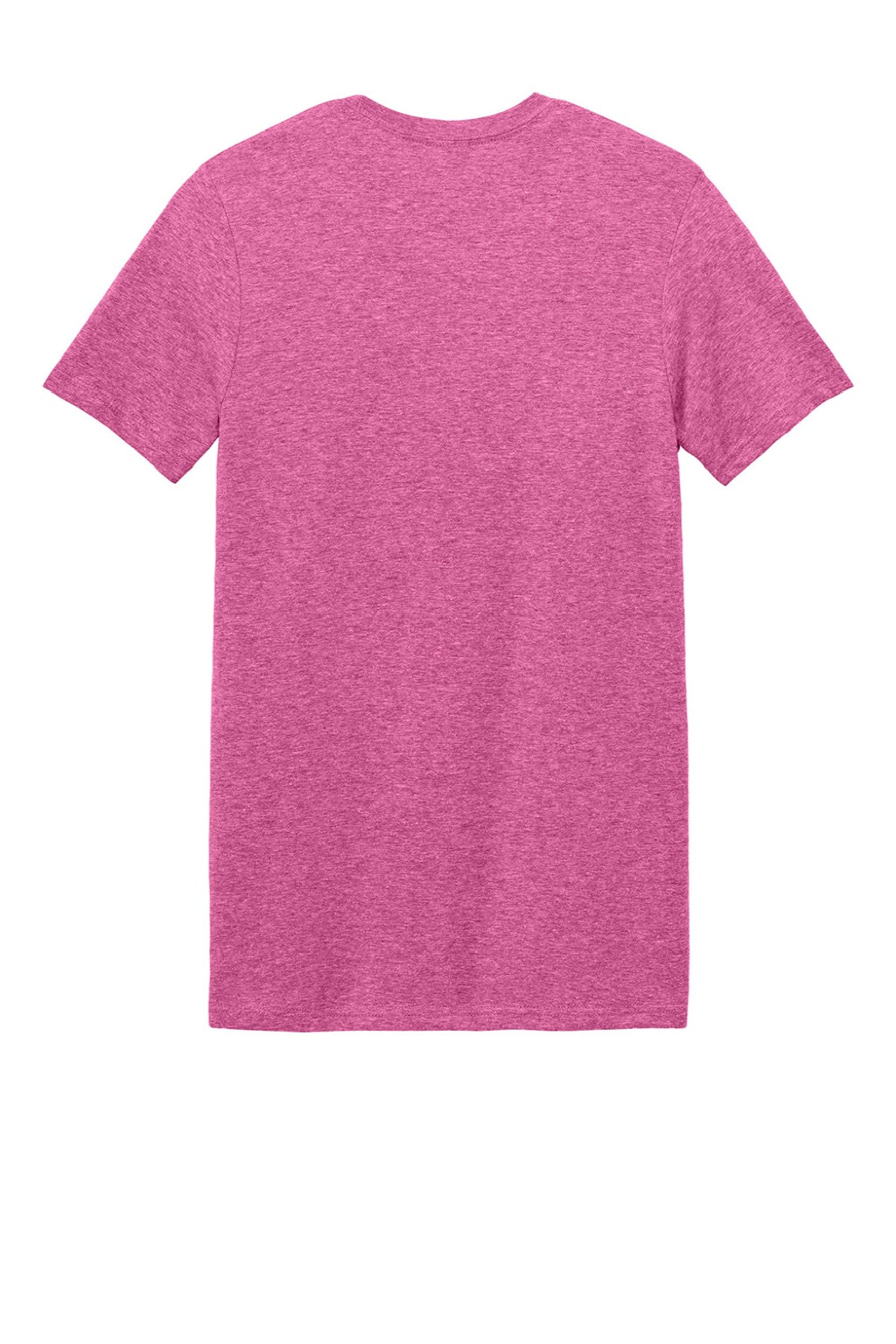 Gildan 64000 Mens Softstyle Short Sleeve Crewneck T-Shirt Heather Heliconia Pink Flat Back