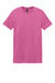 Gildan 64000 Mens Softstyle Short Sleeve Crewneck T-Shirt Heather Heliconia Pink Flat Front