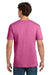 Gildan 64000 Mens Softstyle Short Sleeve Crewneck T-Shirt Heather Heliconia Pink Model Back
