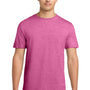 Gildan Mens Softstyle Short Sleeve Crewneck T-Shirt - Heather Heliconia Pink