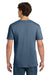 Gildan 64000 Mens Softstyle Short Sleeve Crewneck T-Shirt Heather Indigo Blue Model Back