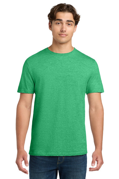 Gildan 64000 Mens Softstyle Short Sleeve Crewneck T-Shirt Heather Irish Green Model Front